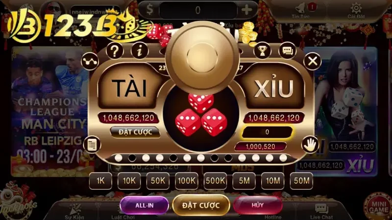 Tài Xỉu 3D có giao diện tinh tế